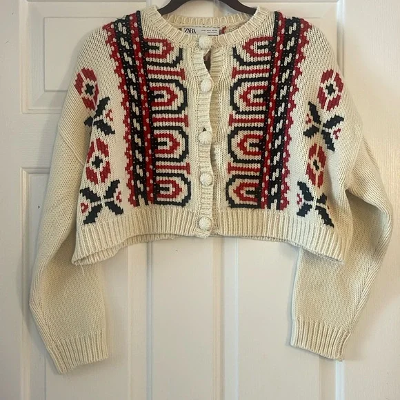 Zara cropped cardigan - Picture 1 of 5